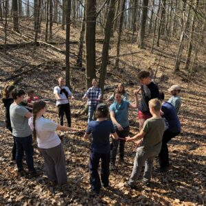 Menschen in einem Kreis