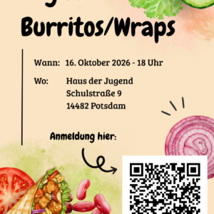 Informationen zum Burrito/Wrap-Abend.